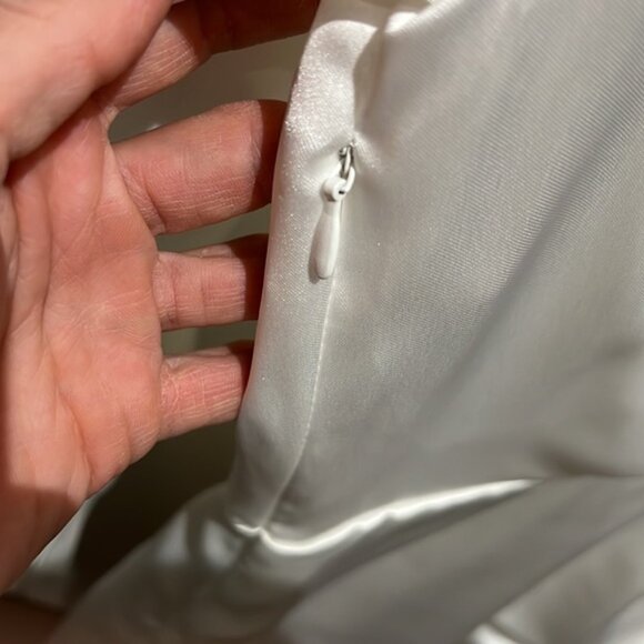 Zara white short satin effect dress. Size XS. - Picture 3 of 7